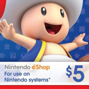 Nintendo Eshop 5 dolar gift card