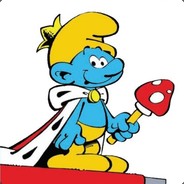 a smurf in its natural habitat