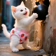 Strawberry Diaper Cat