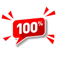 １００%