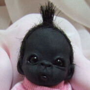 Dark Black African Monkey