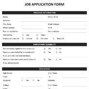 Job Application