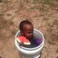 Naapuri in bucket with watermelo