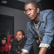 Young Thug Looking At Computer's Avatar