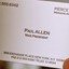 Paul Allen&#039;s Card