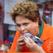 to vendo a Dilma comendo pombo