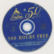 AOL 5.0 CD in a Parking Lot