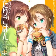 Anime Girl Eating a Burger