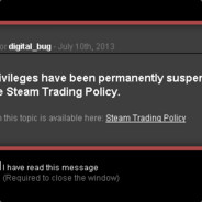 I am trade banned :(