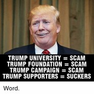 TrumpIsScam