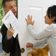 Door To Door Door Salesman