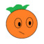 Mandarina de paint