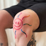 knee tattoo